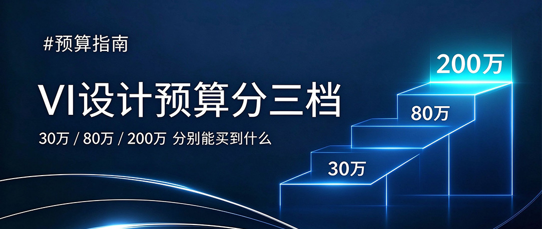 30 万、80 万、200 万：VI 设计预算分三档，分别能
